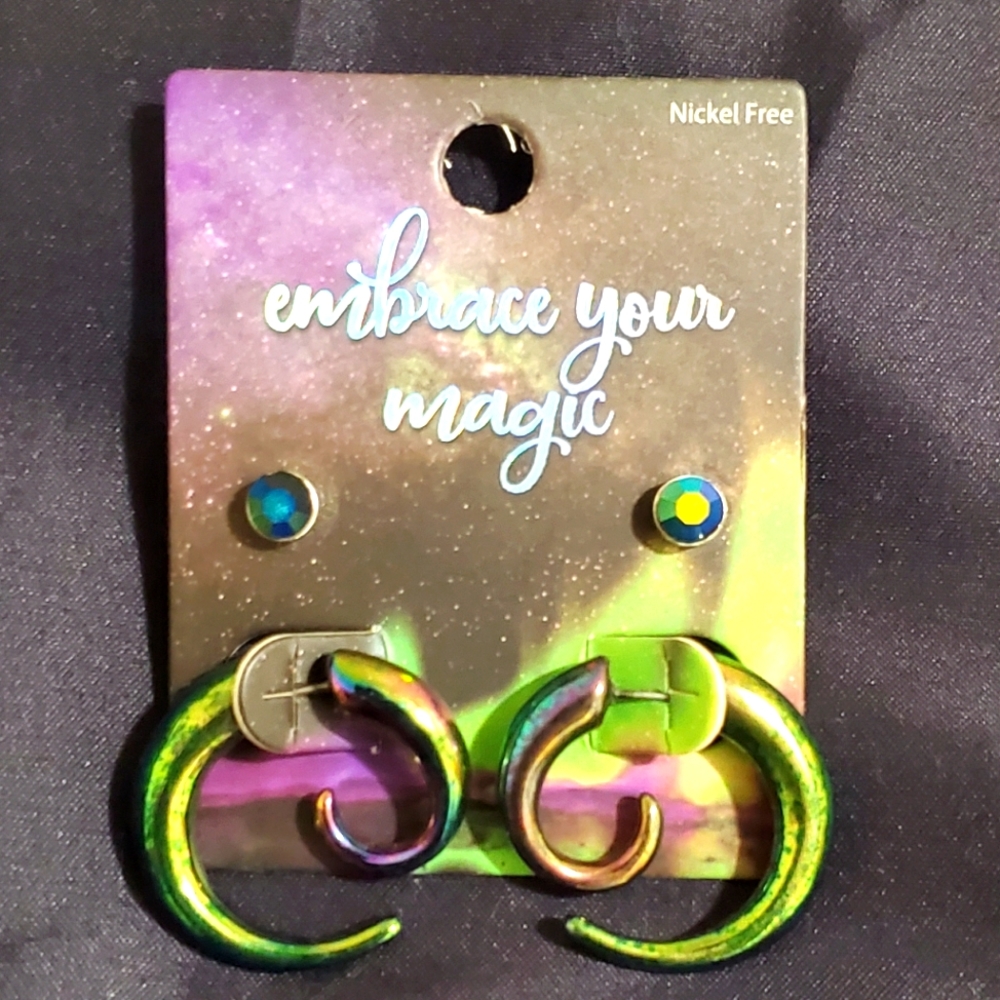 Faux Gauges | Ear Plugs | Matching Studs | Multicolor